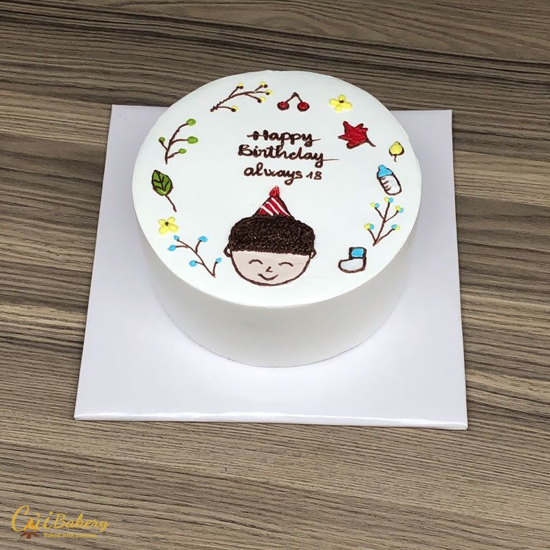 Mẫu Bánh Vẽ Hình - MVH005