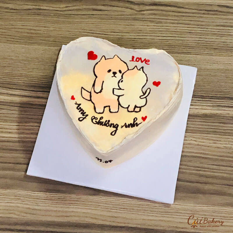 Mẫu Bánh Vẽ Hình - MVH0012