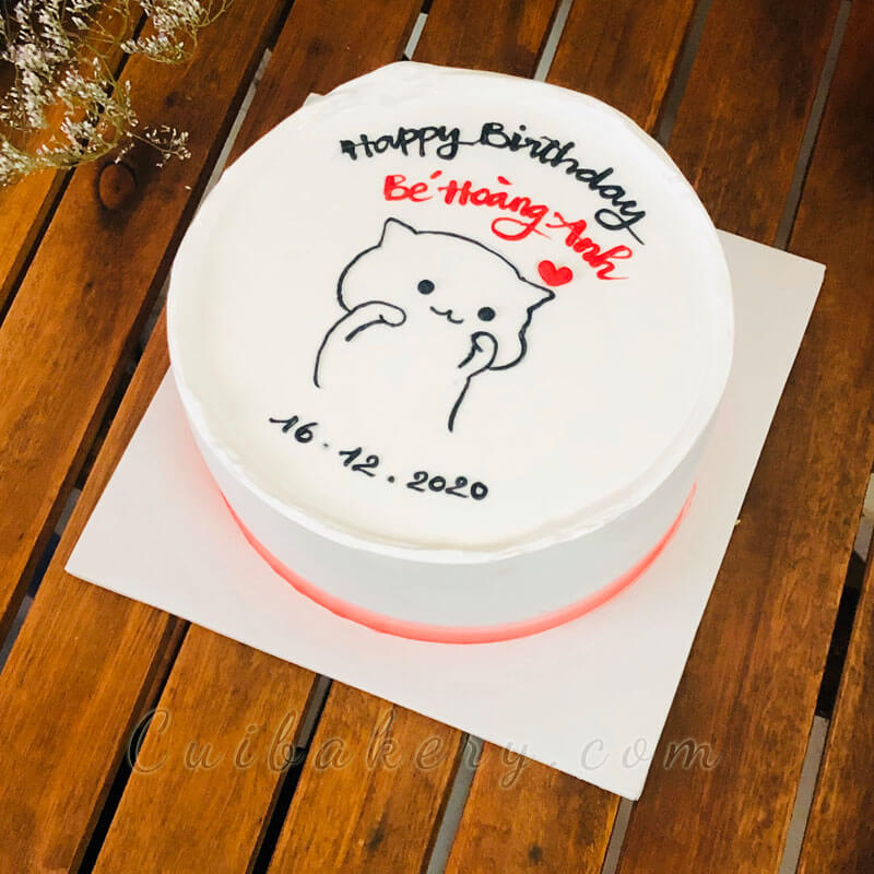 Mẫu Bánh Vẽ Hình - MVH032