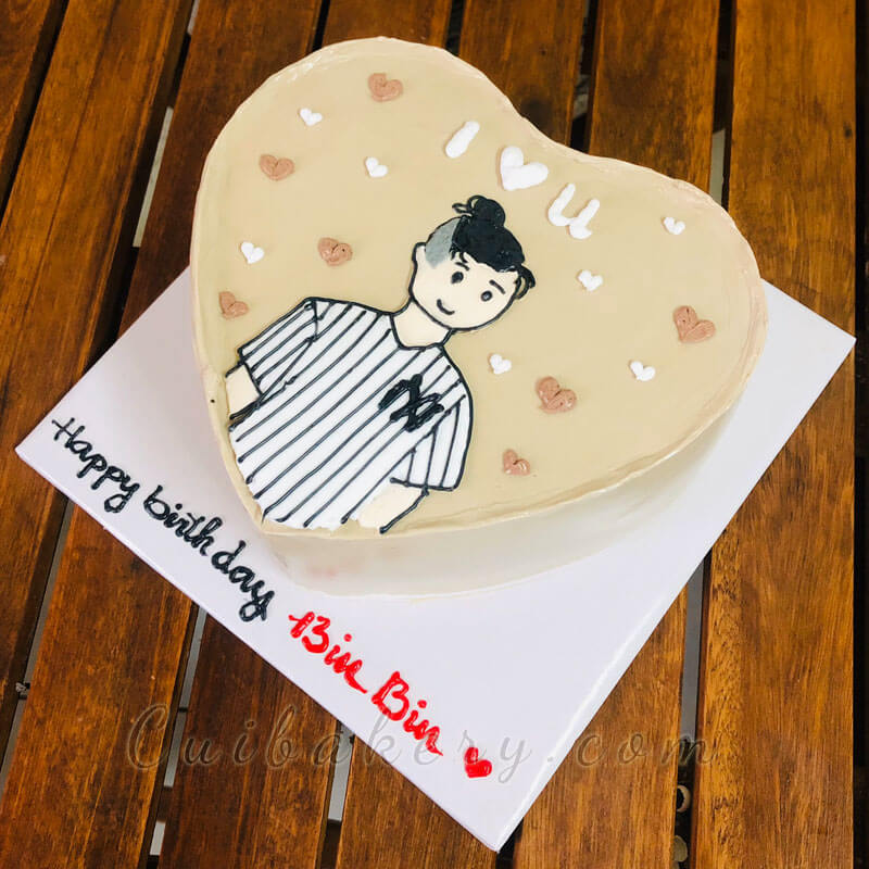 Mẫu Bánh Vẽ Hình - MVH048