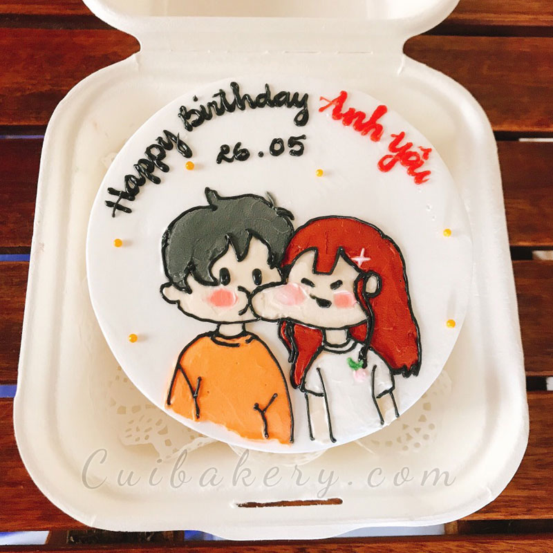 Mẫu Bánh Vẽ Hình - MVH056