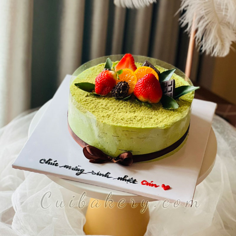 Mẫu Bánh Mousse Matcha Yogurt - MMY021