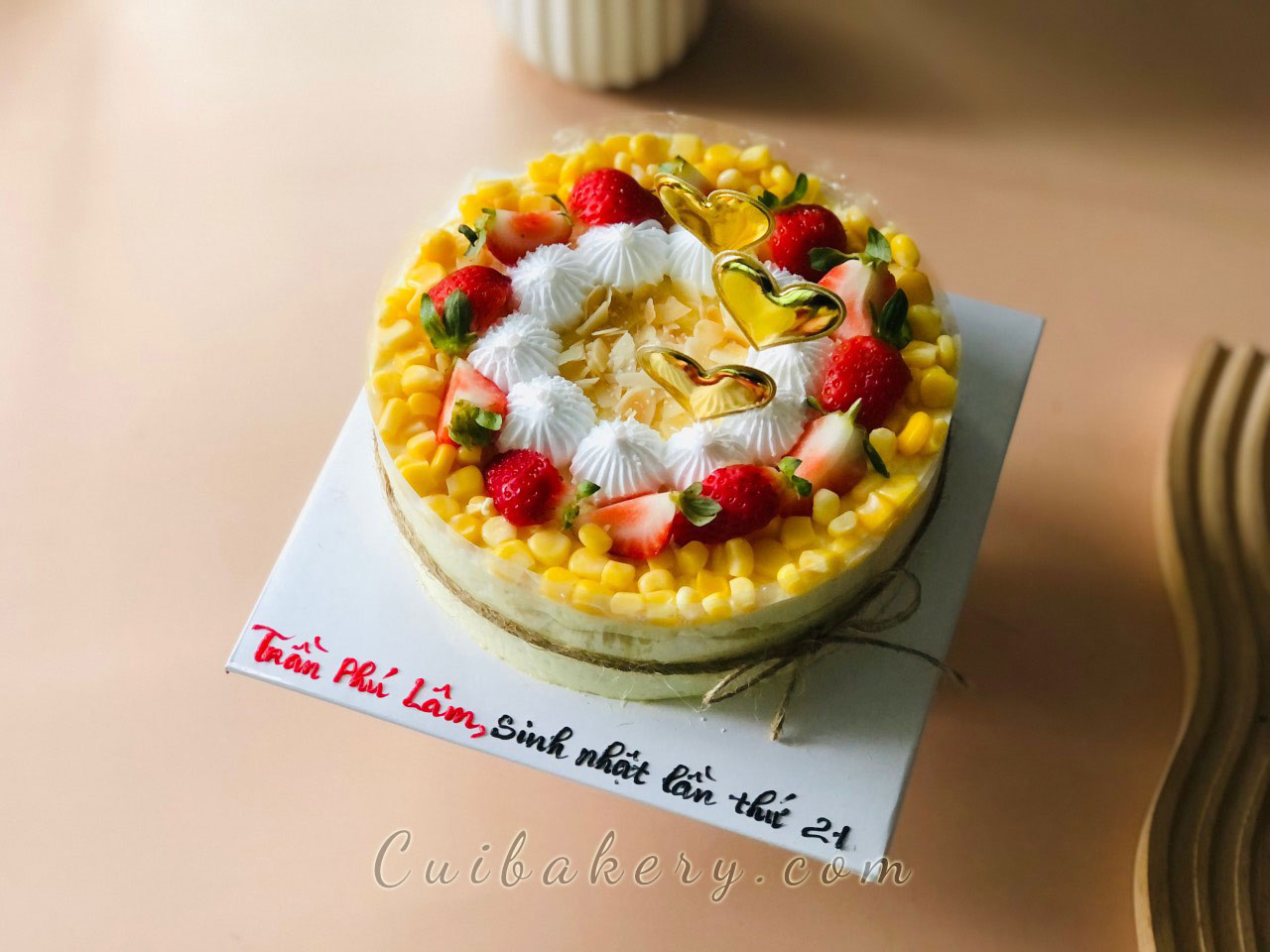 Mẫu Bánh Kem Bắp - MKB030