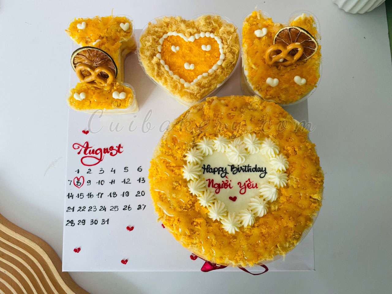 Mẫu bánh bông lan trứng muối - MTM030