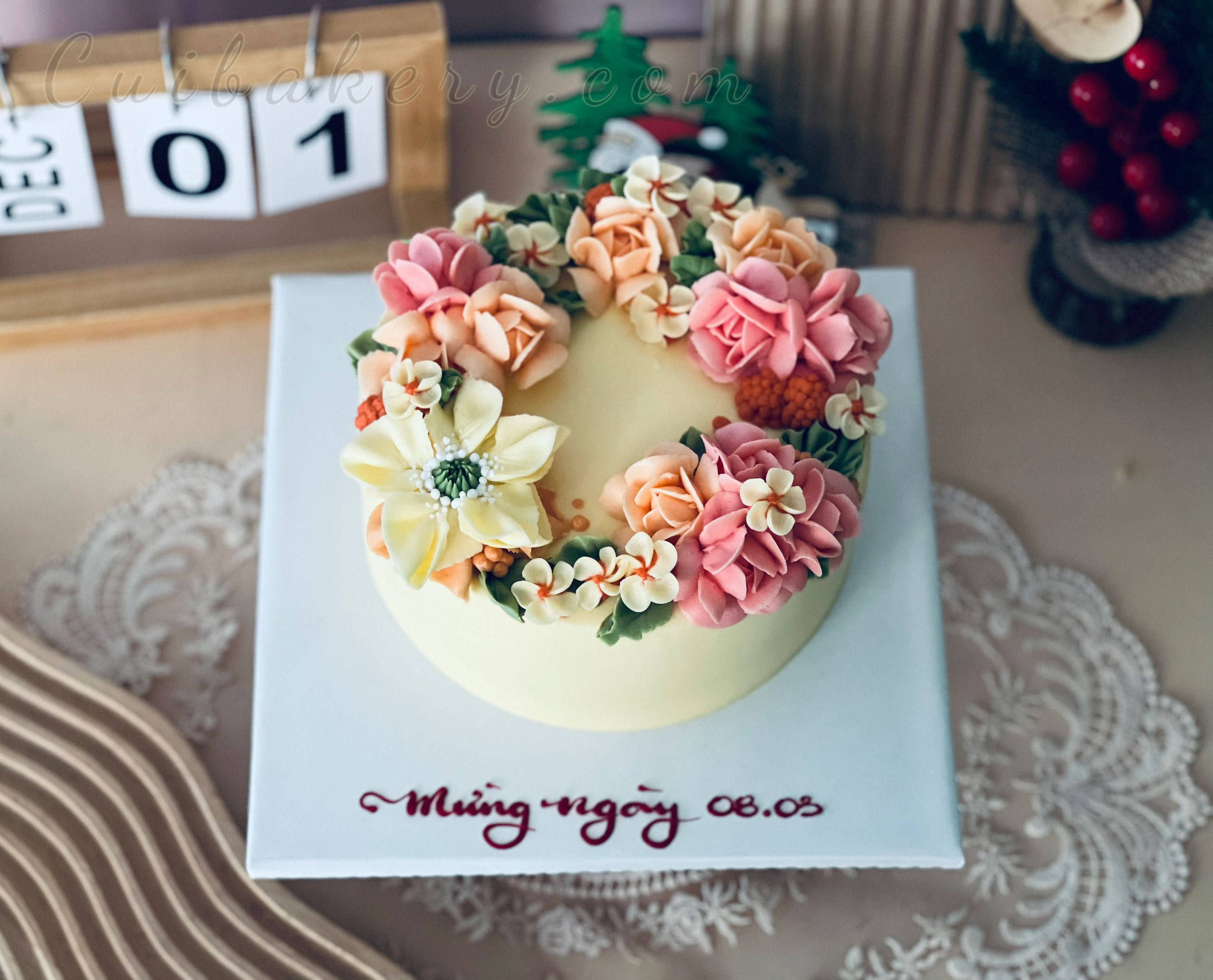 Mẫu Bánh Kem Bơ Phe  - MBP026