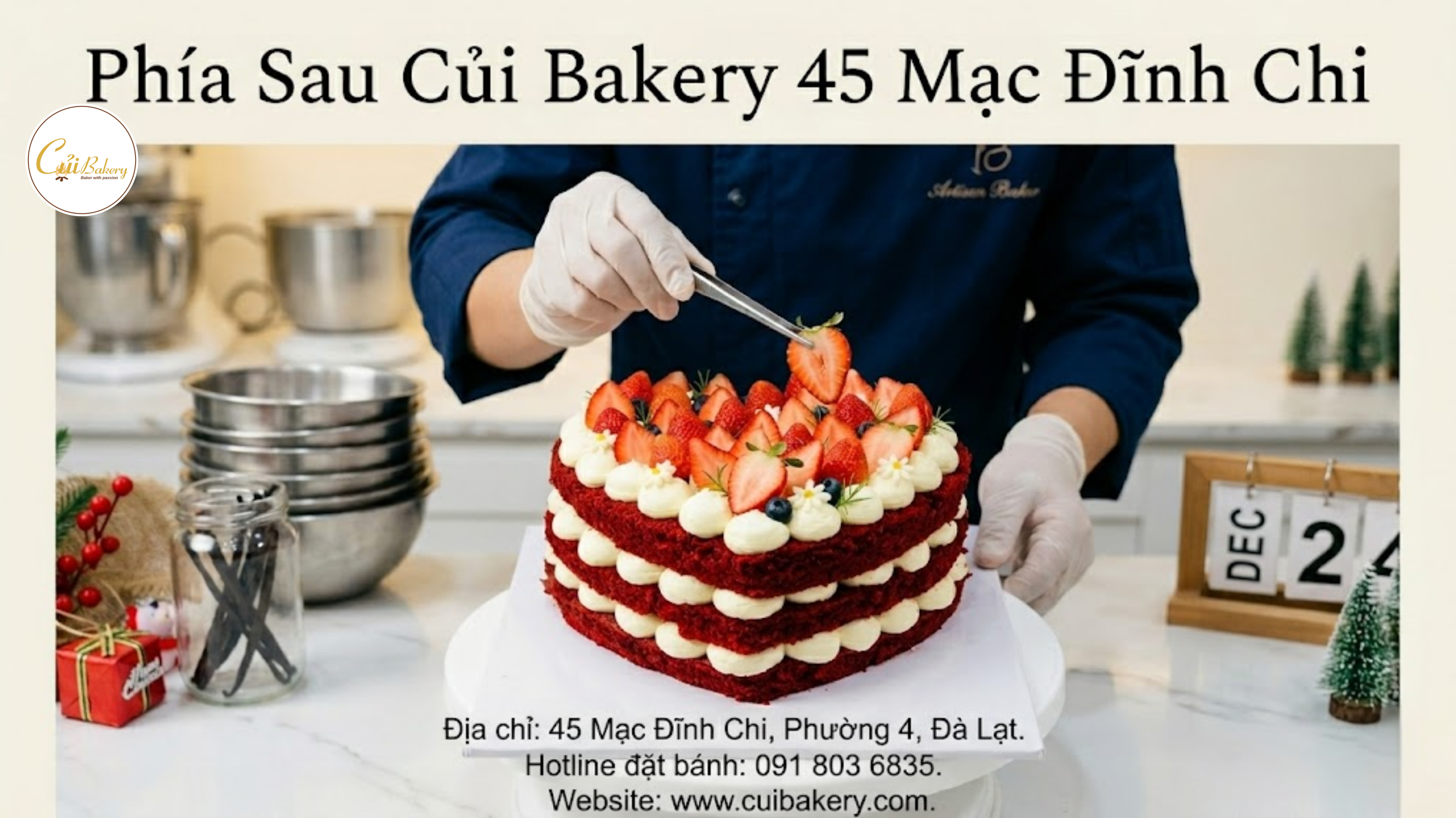 Phía Sau Củi Bakery 45 Mạc Đĩnh Chi: Tâm Huyết & Nguyên Liệu Sạch