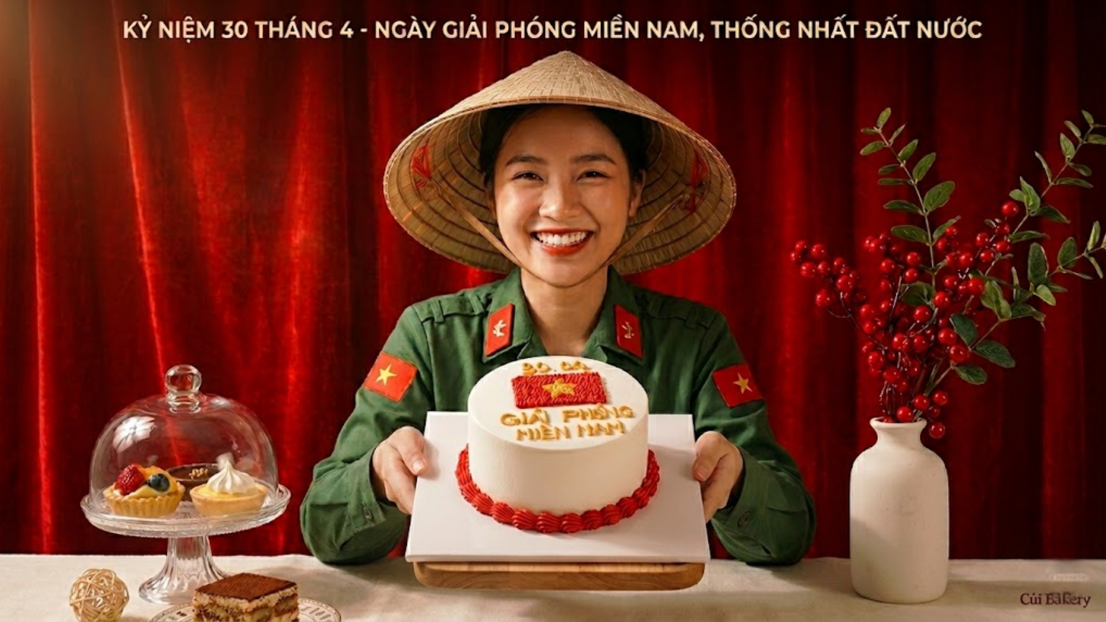 Bánh Kem 30/4 Củi Bakery: Hương Vị Hòa Quyện Niềm Tự Hào