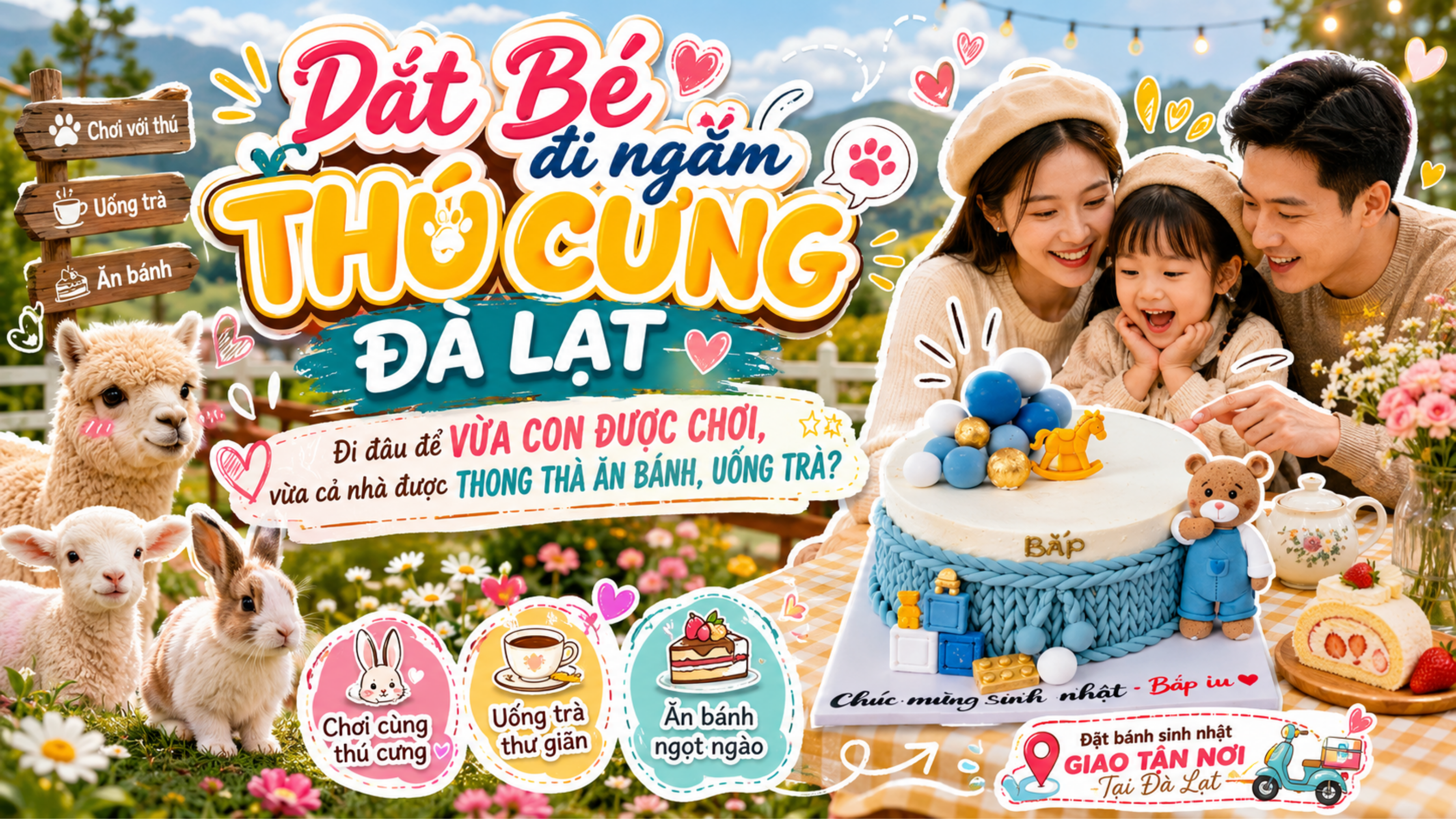 Top Khu Vui Chơi Trẻ Em Đà Lạt Có Thú Cưng Cho Cả Nhà Thư Giãn