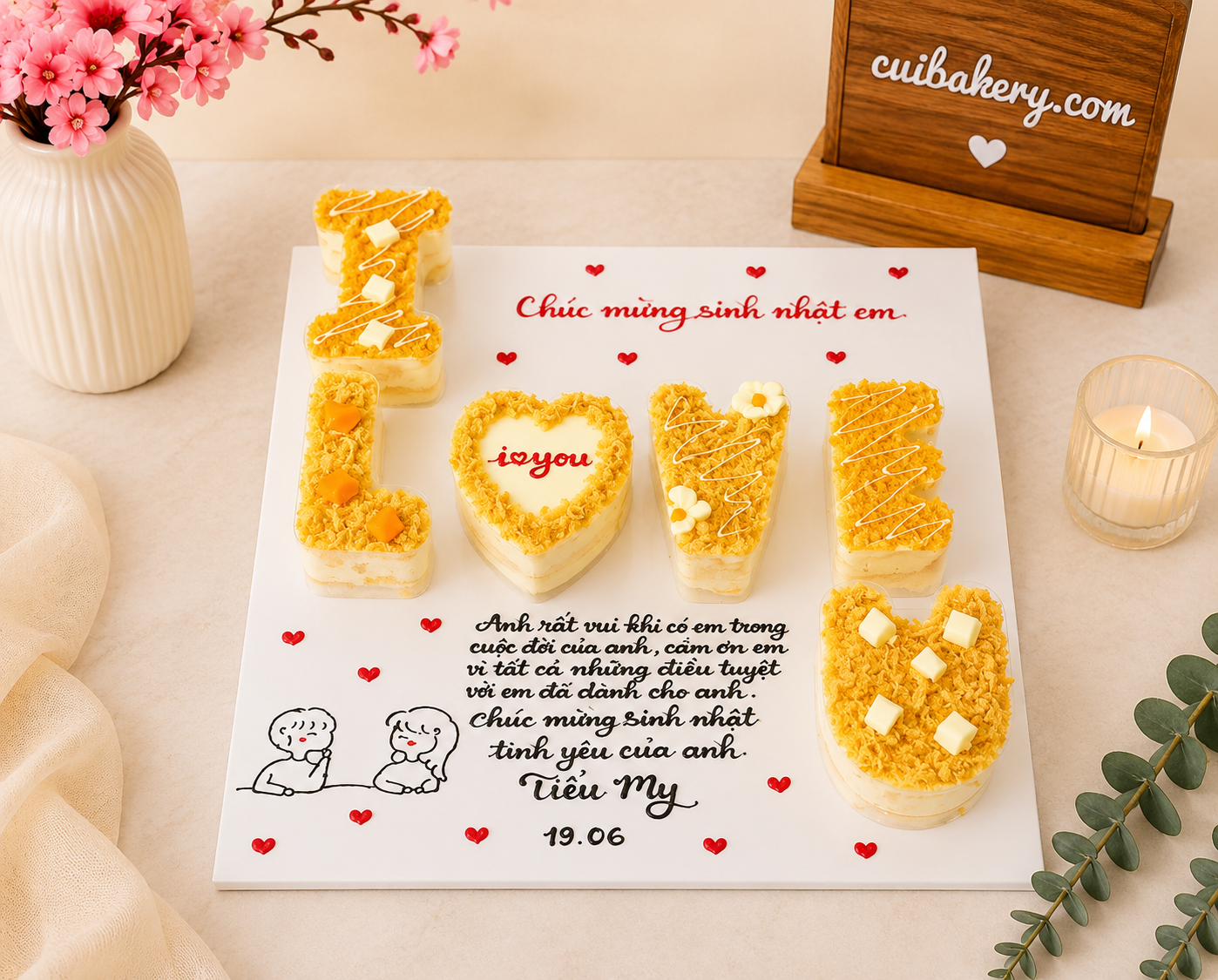 Mẫu bánh bông lan trứng muối - MTM034