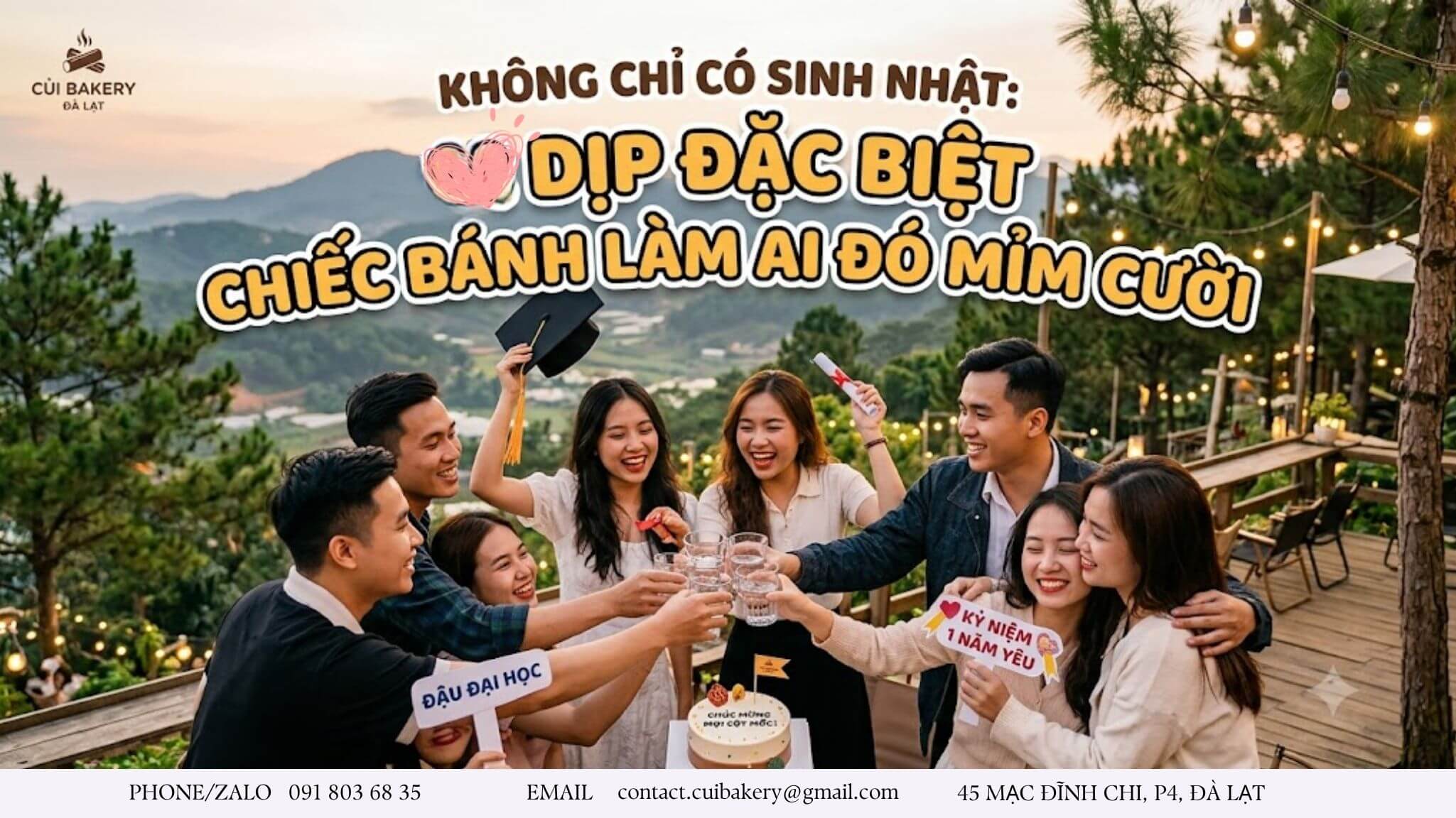 9 Lý Do Đặt Bánh Kỷ Niệm Dù 