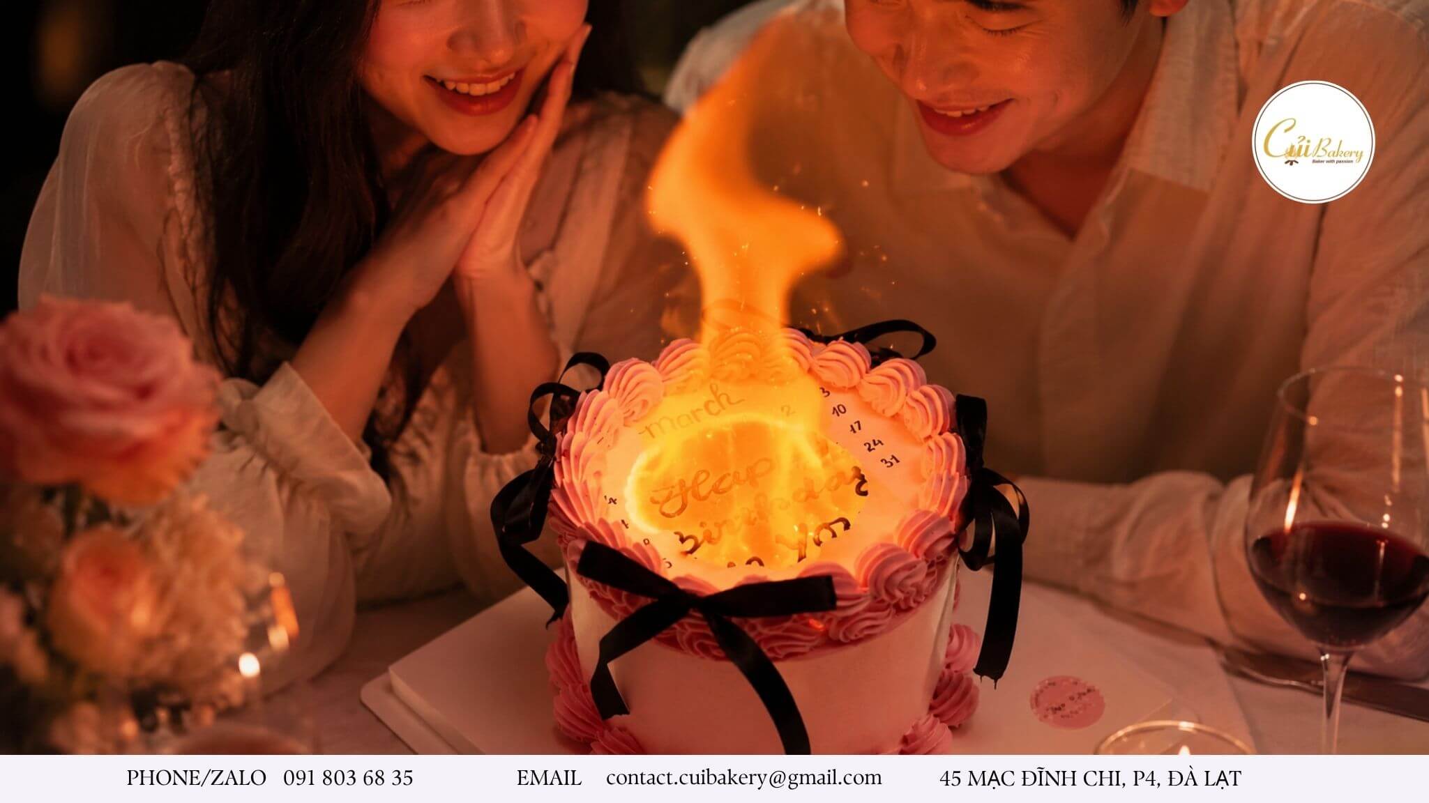 Bánh Kem Đốt Cháy Đà Lạt: Ý Tưởng Giấu Thông Điệp Bí Mật