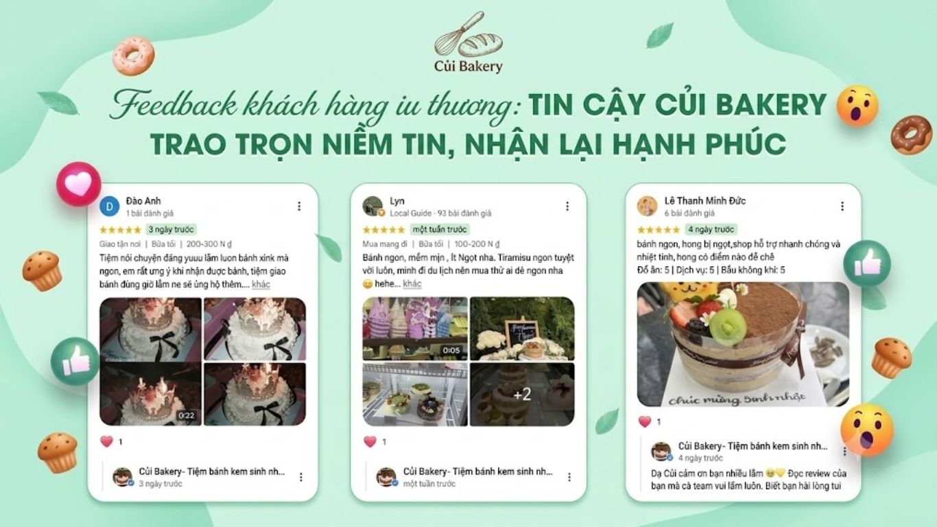 Tiệm Bánh Kem Đà Lạt Đẹp, Theo Yêu Cầu | Củi Bakery